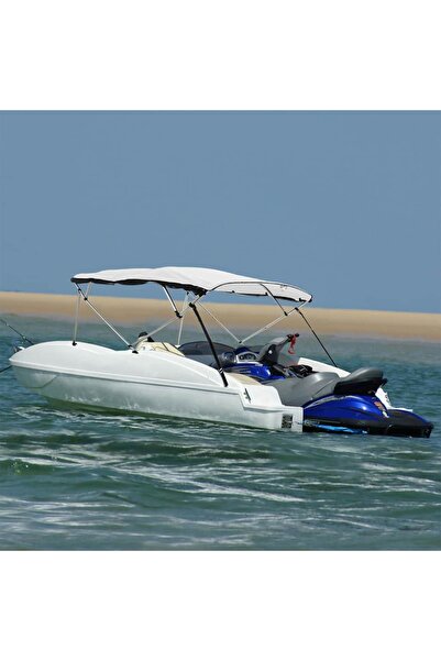 vidaxl Parasolar Bimini 4 arcuri pereți plasă 243x(230-244)x137 cm