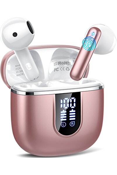 Cillso H97 casti wireless earbuds Bluetooth 5.4 ENC 3D Bass 40 h USB-C IP7 Ro...