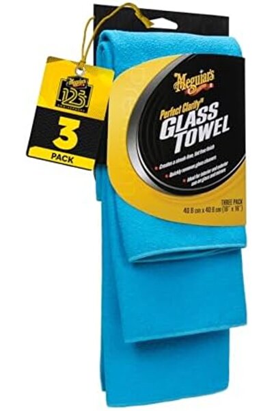 Yıldızan MEGUIAR'S X190300 Perfect Clarity cam bez, 3'lü paket 1089604
