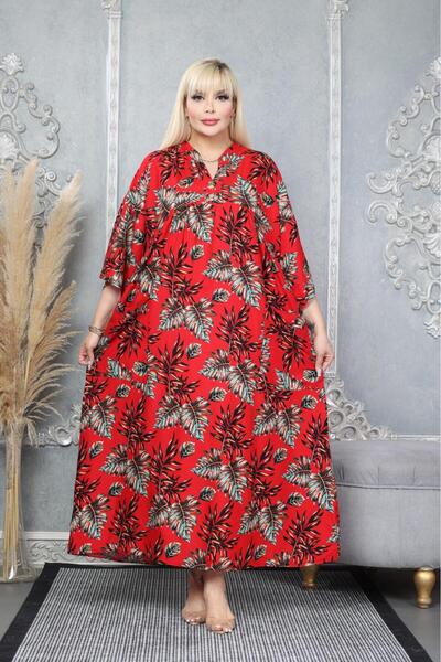 mervemoda Women's large size woven dress