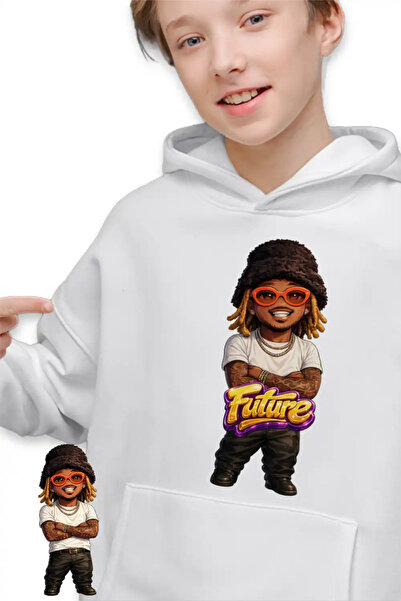 OEM Παιδικό Φούτερ με Κουκούλα Τσίμπι  "Future Rapper " για Αγόρια