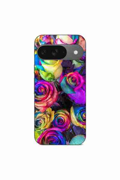 OEM Husa compatibila cu Google Pixel 9 Silicon Gel Tpu Model Trandafiri Colorati