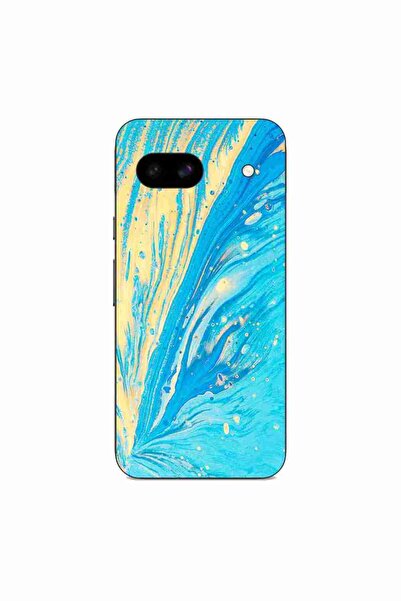OEM Husa compatibila cu Google Pixel 8A Silicon Gel Tpu Model Aqua Bloom