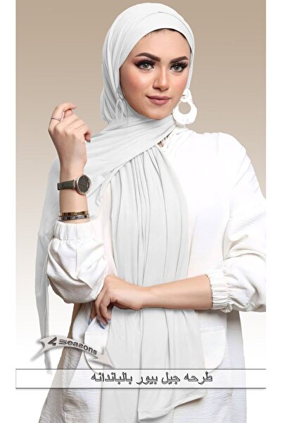 4seasons scarf Gel Pure 2-Piece Veil White