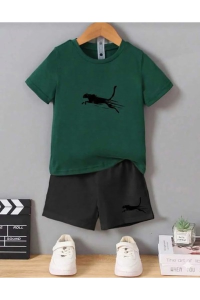 NC Nicee Clothes Tricou și pantaloni scurți de vară pentru copii, unisex (imp...