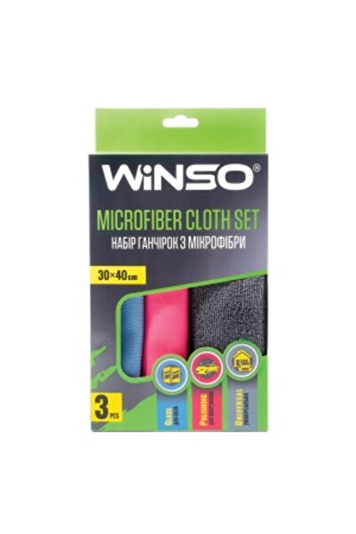 Winso Set 3 Bucati Lavete Microfibra 30x40 cm
