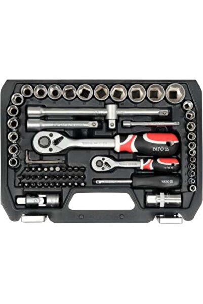 yato Set De Scule 1/2'', 1/4'', 72 Piese