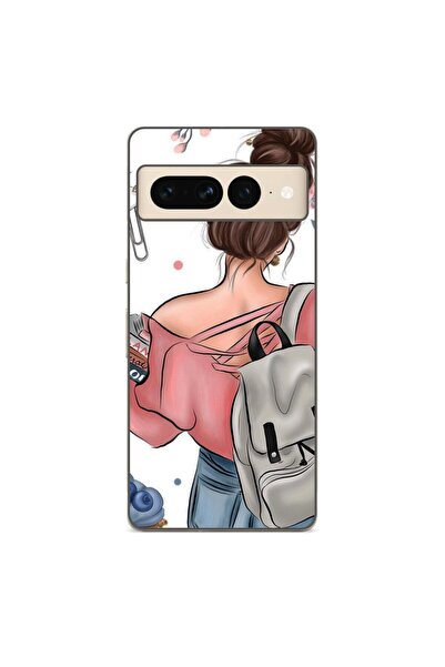 OEM Husa compatibila cu Google Pixel 7 Pro Silicon Gel Tpu Model Girl Fashion...