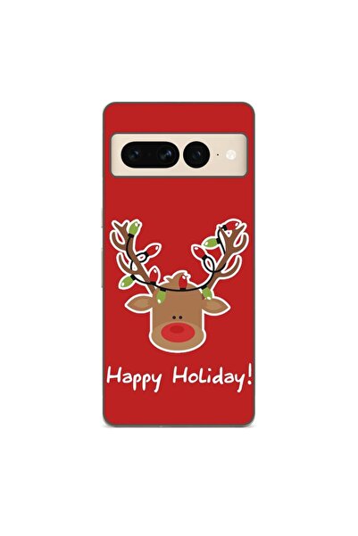 OEM Husa compatibila cu Google Pixel 7 Pro Silicon Gel Tpu Model Craciun Ren ...