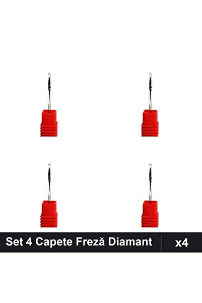 NAİLS Set 4 Capete Freză Diamant Unghii, Manichiură Profesională, Pedichiură