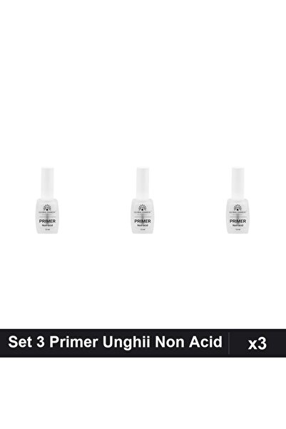 global fashion Set 3 Primer Unghii Non Acid 12ml, Bază Manichiură Profesională