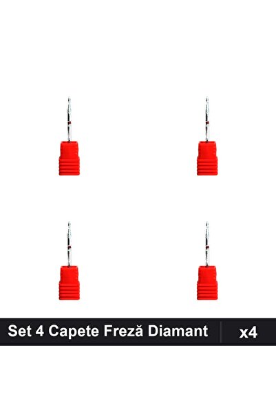 NAİLS Set 4 Capete Freză Diamant Unghii, Manichiura Profesională, Pedicură