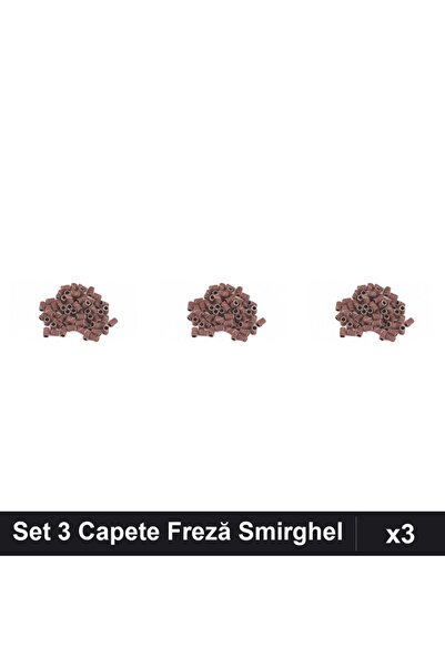 NAİLS Set 3 Capete Freză Unghii, Rezerve Smirghel 80, 20 Buc Manichiură Profe...