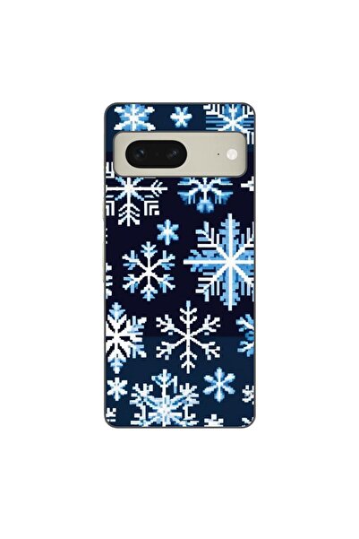 OEM Калъф, съвместим с Google Pixel 7, силиконов гел TPU, с шарка Пиксел арт ...