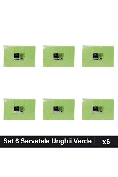 NAİLS Set 6 Servetele fără Scame Unghii 900buc Verde, Manichiură Profesională