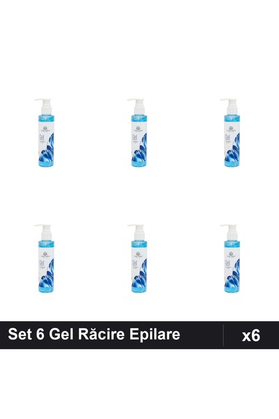 global fashion Set 6 Gel de Răcire după Epilare 150ml, Produs Calmant