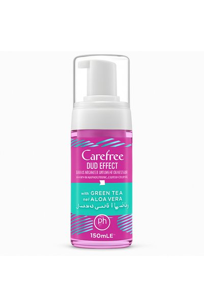 Carefree رغوة كيرفري ديو إيفيكت للمناطق الحساسة Gt+Av 150 مل | Duo Effect Int...