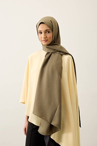 Modakaşmir Ritma Pattern Silky Jacquard Shawl