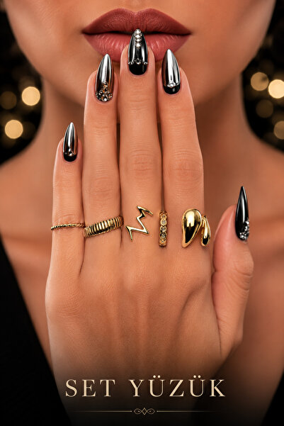 Jack Ferrero Gold Color Ring Set