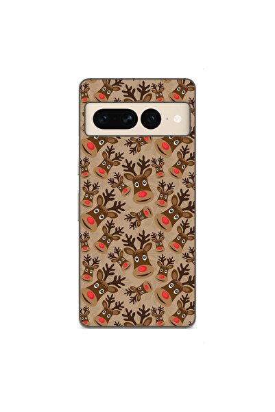 OEM Husa compatibila cu Google Pixel 8 Pro Silicon Gel Tpu Model Craciun Rudo...