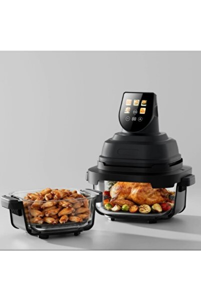 OEM Air Fryer Smart 1700W - Bol Sticla Transparent 13L | Display Tactil | Far...