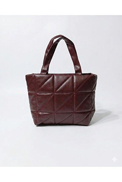 mavolie Quilted Embossed Puff Leather Bag