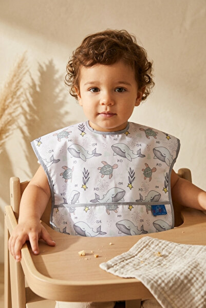 Babydonat Marino Ocean Series Waterproof Wearable Baby Bib - Stain-Proof, Liq...