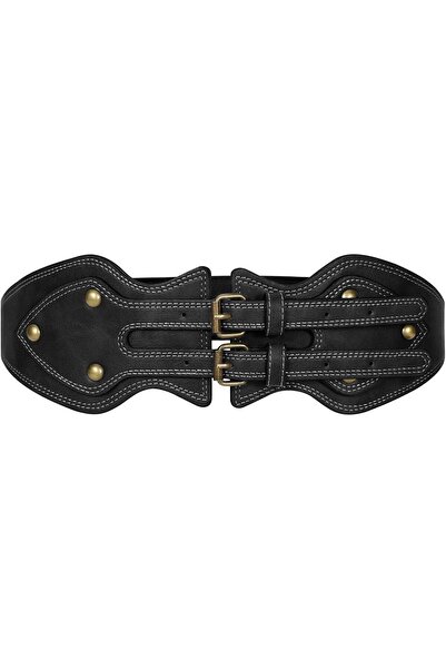 Werforu Curea elastică lată vintage de damă pentru rochie
