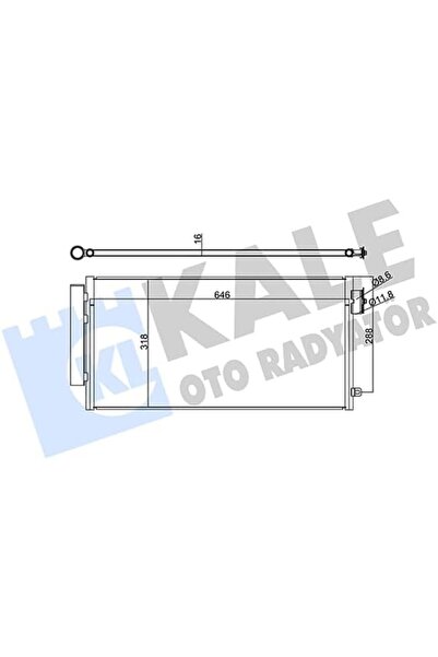 Yıldızan Heybemdecom Air Conditioning Radiator Condenser Al/Pl/Brz Egea 1.3-1...