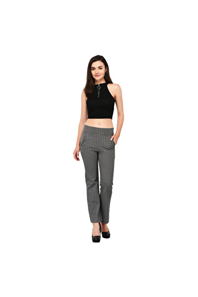 Roha Women's Hi rise B CUT Straight fit Pant
