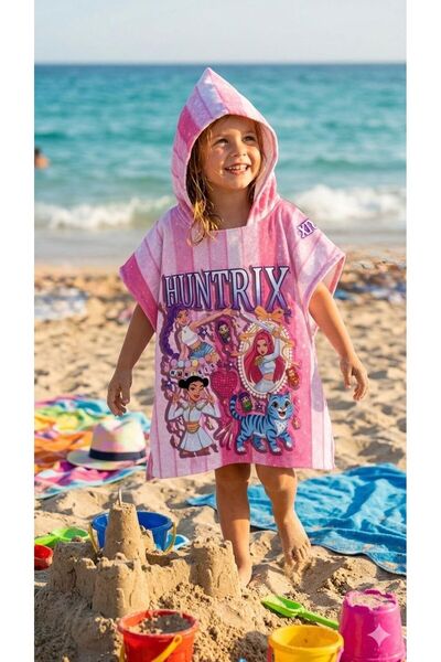 ues Character Printed Hooded Sea Towel