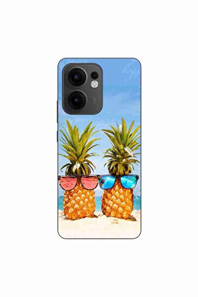 OEM Θήκη συμβατή με Oppo Reno13 F Σιλικόνης Τζελ TPU Σχέδιο Παραλία Ανανάδες