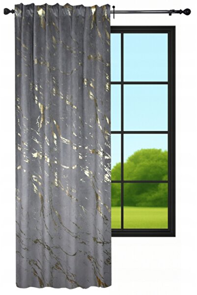 NOW-ART , Ready-made Drapery Curtain , Elegant Design, 140x240 cm, Grey, Poly...