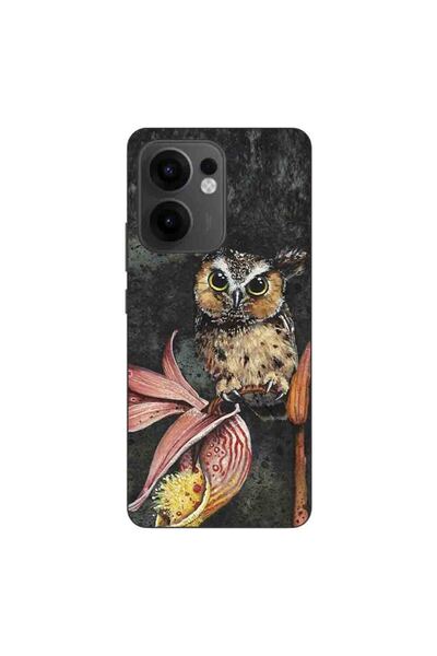 OEM Калъф за Oppo Reno13 F, силиконов гел TPU, с нарисувана шарка на бухал