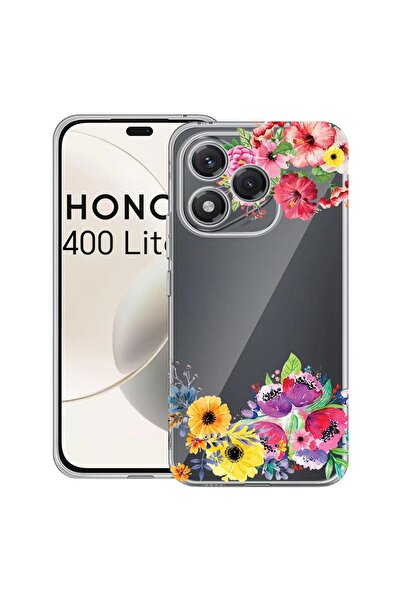 bestcase Husa pentru Honor 400 Lite 5G, BestCase¬Æ Clear Silicon 2MM, Flowers...