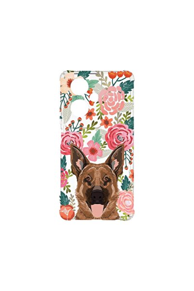 bestcase Anti Shock 1.5MM Case, Compatible with OPPO A79 5G, Dog and Flowers,...