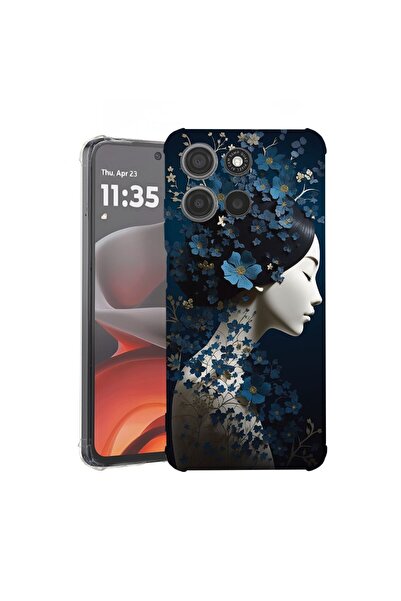 bestcase ¬Æ Husa pentru Motorola Moto G15, Anti Shock 1.5MM, Thinking Girl, P...