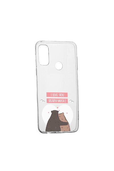 bestcase Husa Silicon Compatibila cu Motorola Moto E40, I Love U Beary Much!,...