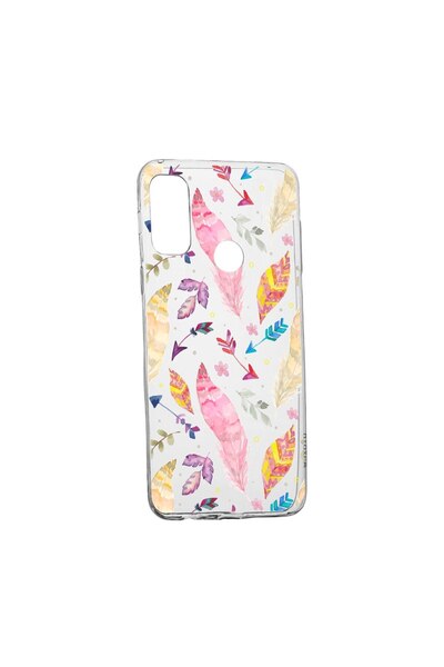 bestcase Husa Silicon Compatibila Cu Motorola Moto G41, Feathers, rezistenta ...