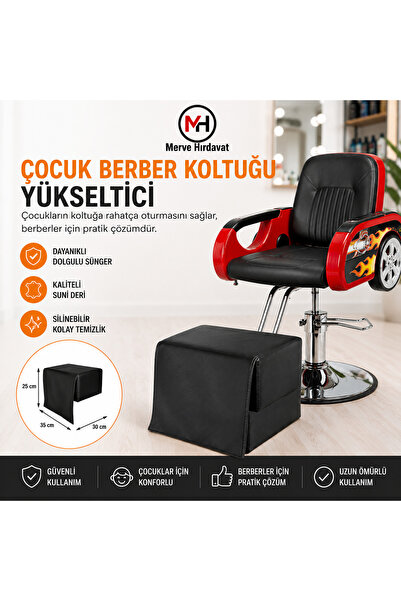 merveuras Berber Koltuğu Yükseltici Çocuk Traş Puf