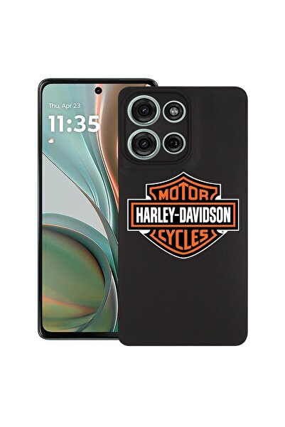 bestcase ¬Æ Husa pentru Motorola Moto G75, Harley-Davidson, Slim Silicon 0.8M...