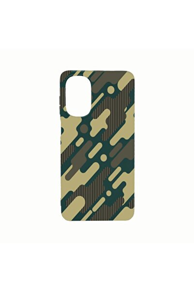 bestcase Husa Silicon, Compatibila Cu Motorola Moto E32s, Green Camouflage, R...