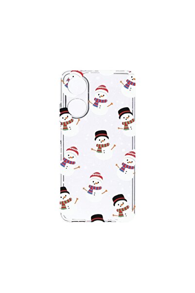 bestcase Διαφανής Θήκη Σιλικόνης 2MM, Συμβατή με OPPO A98 5G, Χιονάνθρωπος, Α...