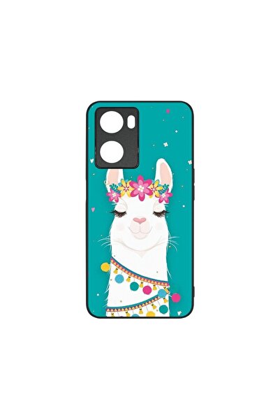 bestcase Λεπτή Γυάλινη Θήκη, Συμβατή με OPPO A77 4G / A77s, Χαριτωμένο Λάμα, ...
