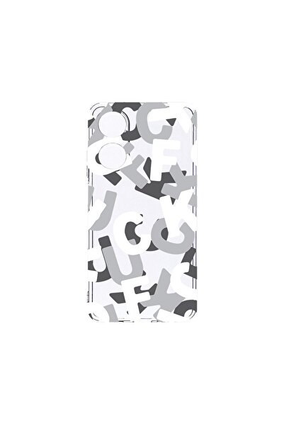 bestcase Διαφανής Θήκη Σιλικόνης 2MM, Συμβατή με OPPO A98 5G, Σχέδιο FCK, Αντ...