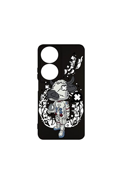bestcase Θήκη Σιλικόνης Premium, Συμβατή με Honor X7b, Αστροναύτης-Αγελάδα, Λ...