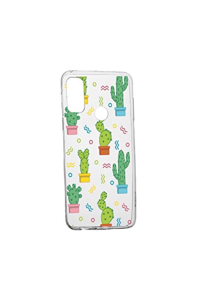 bestcase Husa Silicon Compatibila Cu Huawei P Smart 2020, Cactus, rezistenta ...