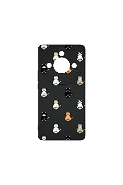 bestcase Λεπτή Θήκη Σιλικόνης 0.8MM, Συμβατή με Honor Magic6 Lite, Σχέδιο Γάτ...