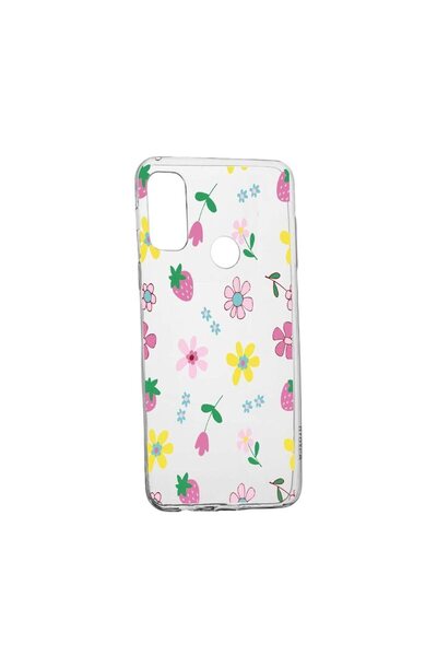 bestcase Θήκη Σιλικόνης με Λουλούδια, Συμβατή με Oppo A15s, ανθεκτική στη φθο...