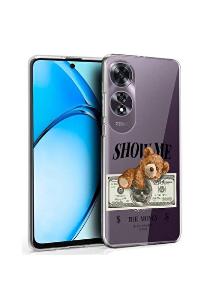 bestcase Husă pentru OPPO A60 4G, Silicon transparent 2MM, Ursulețul Teddy Sh...